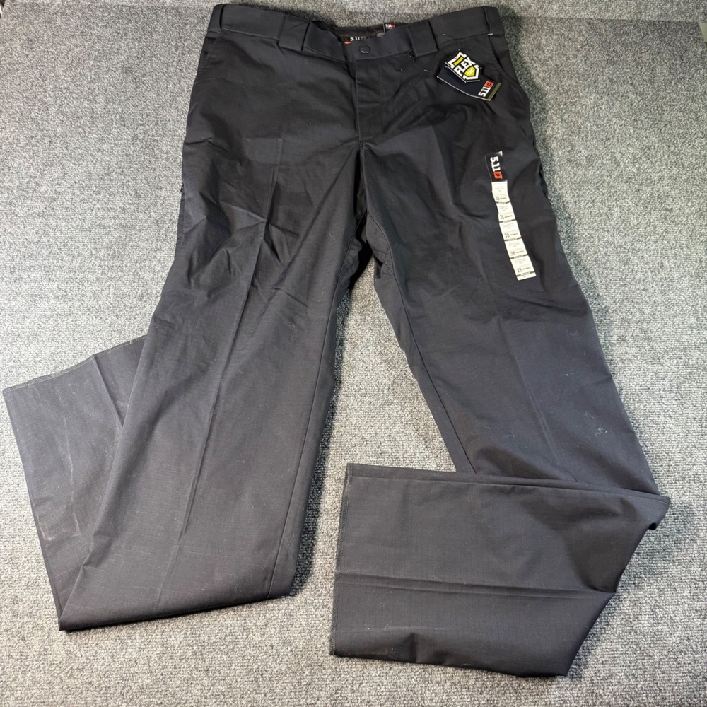 5.11 Stryke PDU A-Class Mens Pants 38 Unhemmed Black Flex-Tac Ripstop New